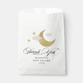 Personalisiert Danke Baby Shower Moon & Stars Fan Geschenktütchen