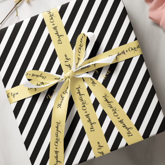 Personalisiert Danke, Bride Groom Gastgeschenk Hoc Satinband