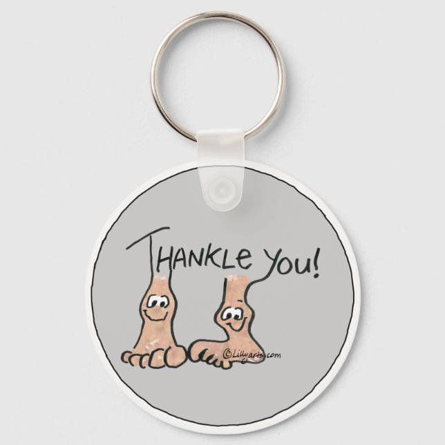 Personalisiert Danke, Geschenk Schlüsselanhänger (Vorderseite)