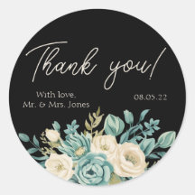 Personalisiert danke Ihnen für die Blumenhochzeit