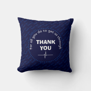 Personalisiert DANKE IHNEN Health Heroes NAVY Kissen