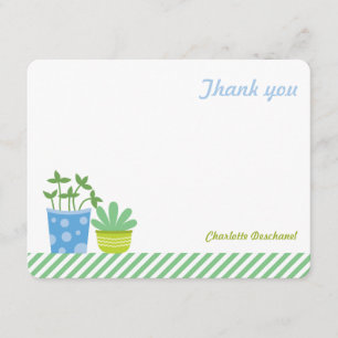 Personalisiert danke merkt Retro tadellose blaue Einladung