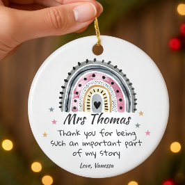 Personalisiert Dankeschön Lehrer Wertgutscheine Keramik Ornament