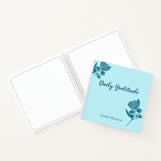 Personalisiert Danky Journal Dusty Blue Notizbuch (Innenseite)