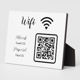Personalisiert Das Wifi-Kennwort für Unternehmen Fotoplatte