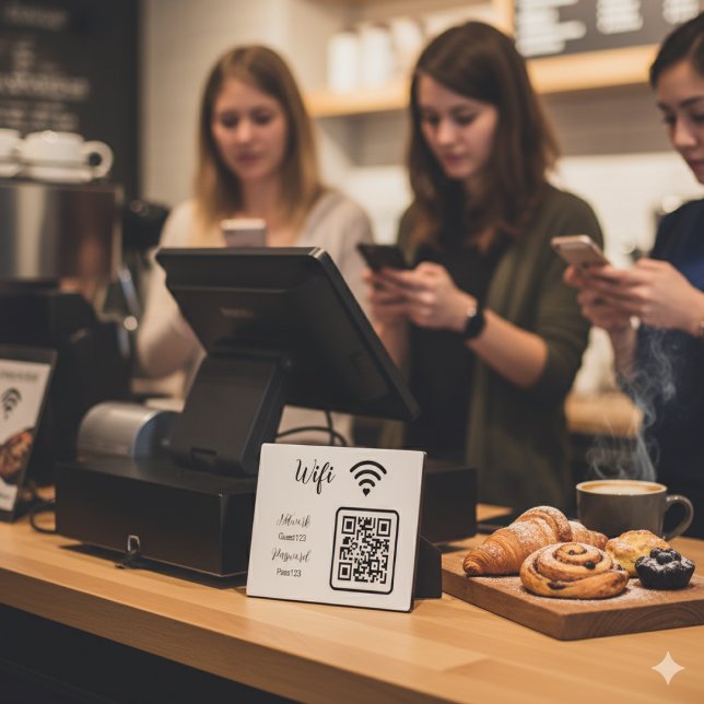 Personalisiert Das Wifi-Kennwort für Unternehmen Fotoplatte (Von Creator hochgeladen)