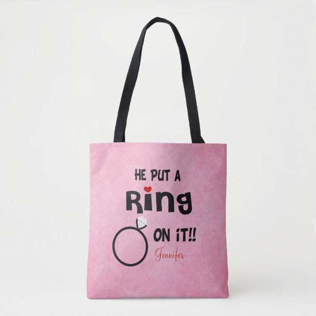 Personalisiert, dass er ihn anschrieb tasche (Vorderseite)