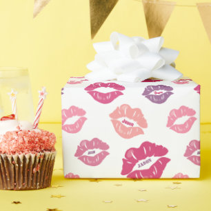 Personalisiert - Dein Name auf Meinen Lippen Geschenkpapier