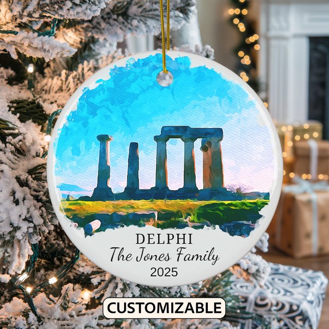 Personalisiert Delphi Ornament, Griechenland Keramik Ornament (Von Creator hochgeladen)