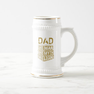 Personalisiert den Mann, den Mythos, die Legende Bierglas