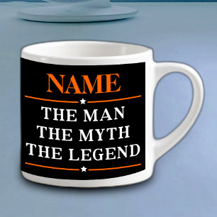Personalisiert den Mann, den Mythos, die Legende Espressotasse
