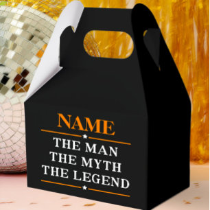 Personalisiert den Mann, den Mythos, die Legende Geschenkschachtel