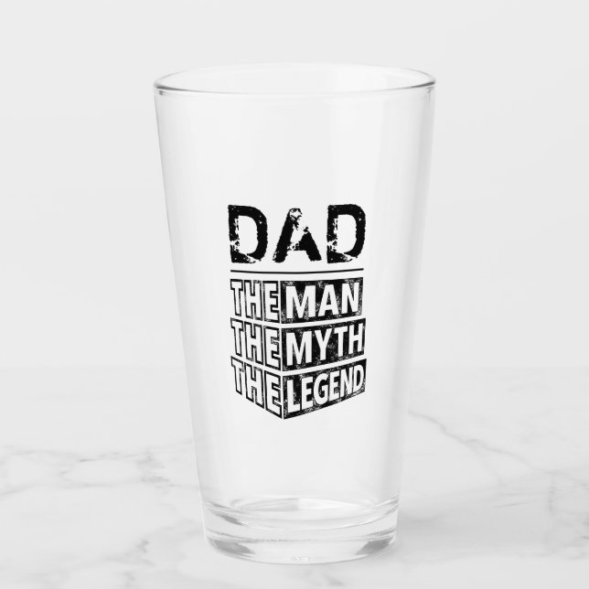 Personalisiert den Mann, den Mythos, die Legende Glas (Vorderseite)