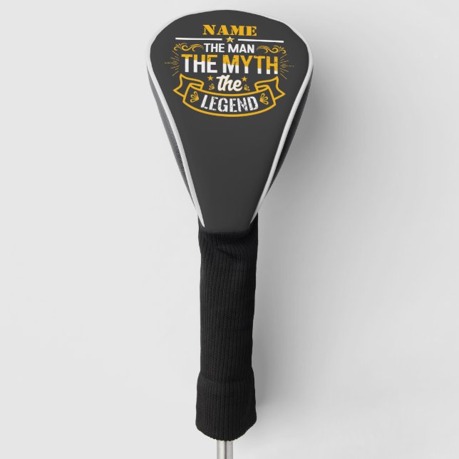 Personalisiert den Mann, den Mythos, die Legende Golf Headcover (Vorderseite)