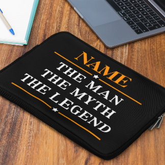 Personalisiert den Mann, den Mythos, die Legende Laptopschutzhülle
