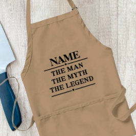 Personalisiert den Mann, den Mythos, die Legende Schürze