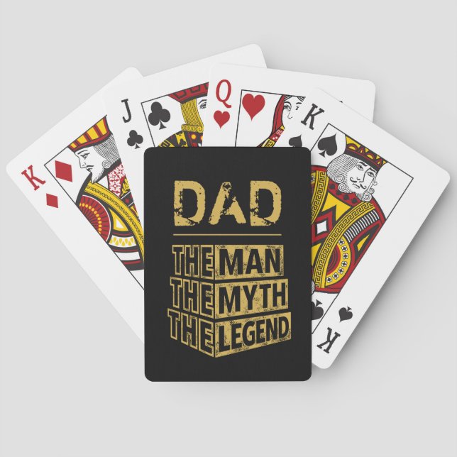 Personalisiert den Mann, den Mythos, die Legende Spielkarten (Rückseite)