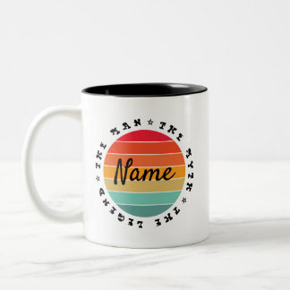 Personalisiert den Mann, den Mythos, die Legende   Zweifarbige Tasse