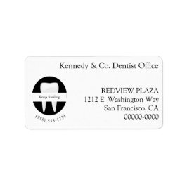 Personalisiert Dentist Orthodontist Rücksendeadres Adressaufkleber