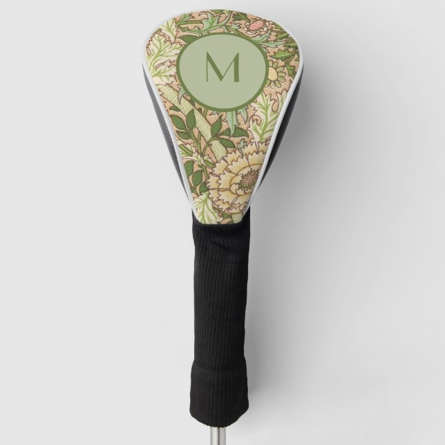 Personalisiert Design William Morris Pattern Golf Headcover (Vorderseite)