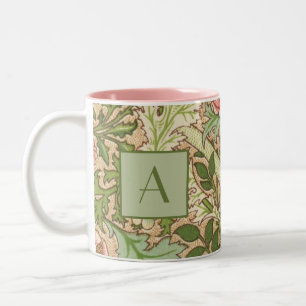 Personalisiert Design William Morris Pattern Zweifarbige Tasse