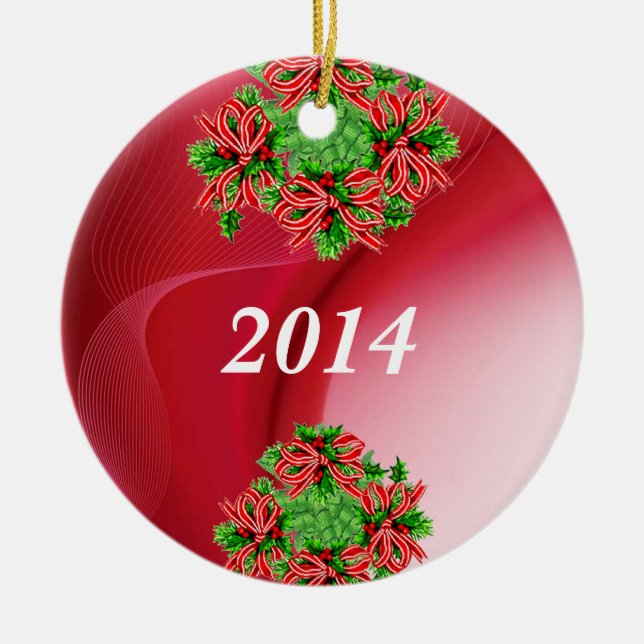 PERSONALISIERT DESIGNER CHRISTMAS ORNAMENT TEMPLAT (Vorne)