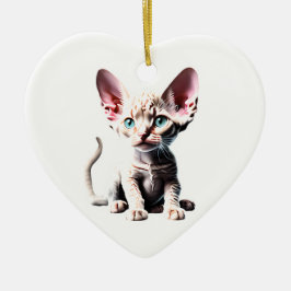Personalisiert Devon Rex Kitten Keramik Ornament