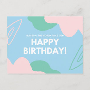 Personalisiert - DIE WELT SEIT ... Postkarte