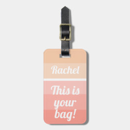 Personalisiert Dies ist Ihre Tasche Funny Pink Omb Gepäckanhänger