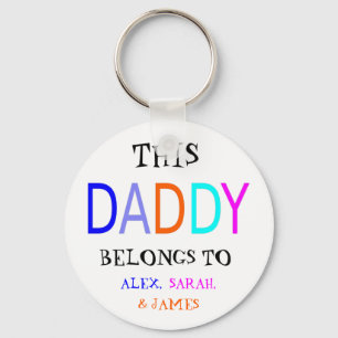 Personalisiert Dieser Daddy Gehört Zu, Lustig Schlüsselanhänger