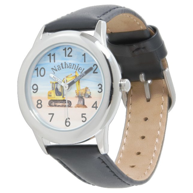 Personalisiert Digger Armbanduhr (Schrägansicht)