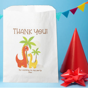 Personalisiert Dino Danke für die Geburtstagsparty Geschenktütchen