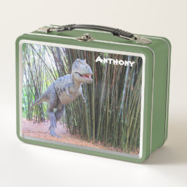 Personalisiert Dinosaur - Daspletosaurier Metall Brotdose