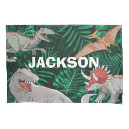 Personalisiert Dinosaur Kinder Dino Jurassic Trex  Kissenbezug