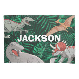 Personalisiert Dinosaur Kinder Dino Jurassic Trex Kissenbezug