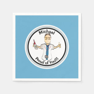 Personalisiert Doctor Nurse Abschluss Male Napkin Serviette