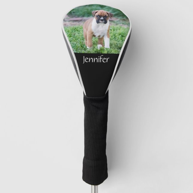 Personalisiert Dog Golf Club Headcover (Vorderseite)