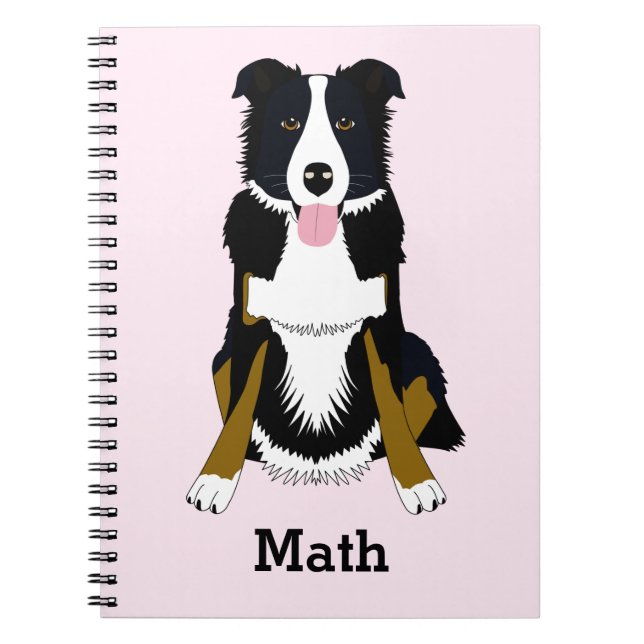 Personalisiert Dog-Muster-Notebook Notizblock (Vorderseite)