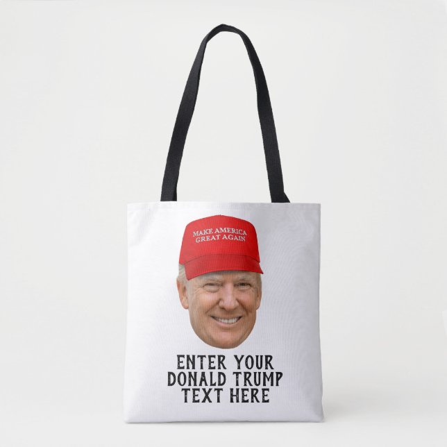 PERSONALISIERT DONALD TRUMP MAGA TASCHE (Vorderseite)