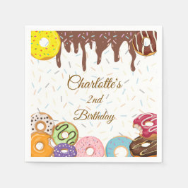 Personalisiert Donut Party Napkins Serviette
