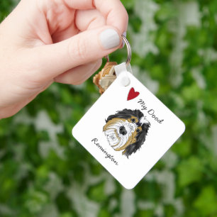 Personalisiert Doodle Lovers Schlüsselanhänger