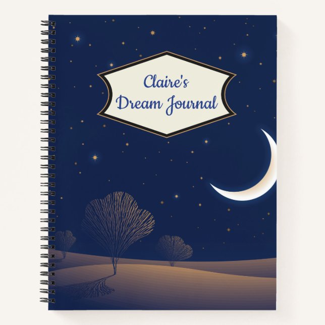 Personalisiert Dream Journal Notizbuch (Vorderseite)