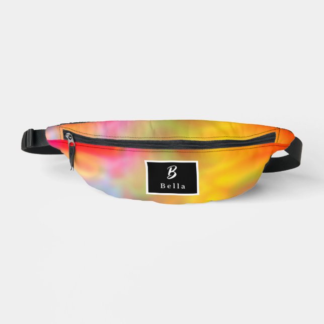 Personalisiert Dreamy Rainbow Pastel Bauchtasche (Vorderseite)