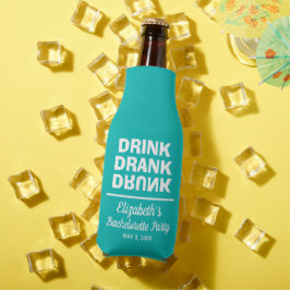 Personalisiert Drink getrunken Betrunkener Jungges Flaschenkühler