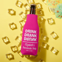 Personalisiert Drink getrunken Betrunkener Jungges Flaschenkühler