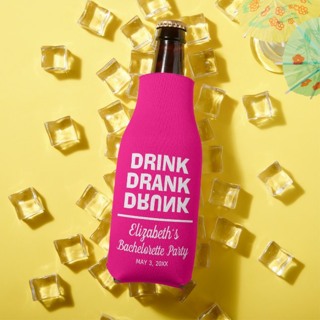 Personalisiert Drink getrunken Betrunkener Jungges Flaschenkühler (In Situ Sommer)