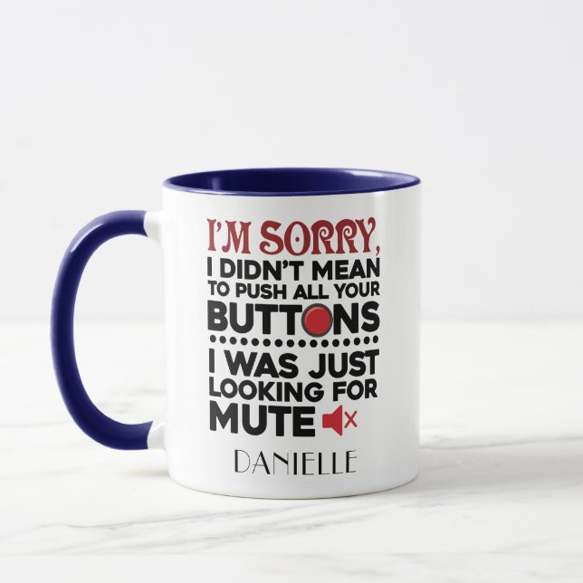 Personalisiert drücken Sie Ihre Tasten Sarcastic Z Tasse (Links)