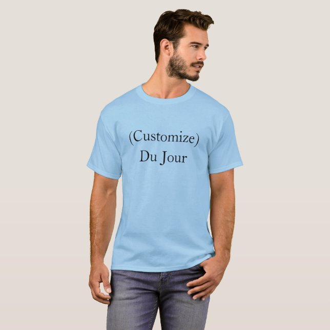 Personalisiert Du Jour Wedding T-Shirt (Vorne ganz)