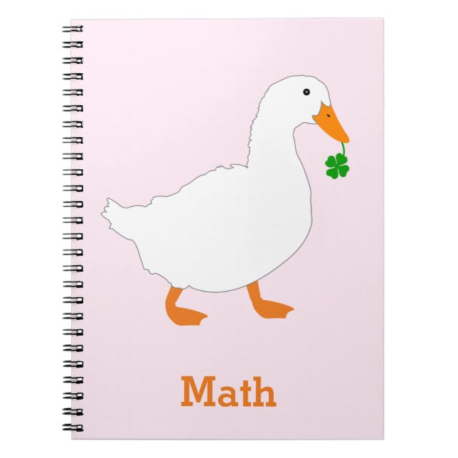 Personalisiert-Duck-Muster-Notebook Notizblock (Vorderseite)