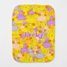 Personalisiert-Ducks-and-Dots-Style 1 Gelb-